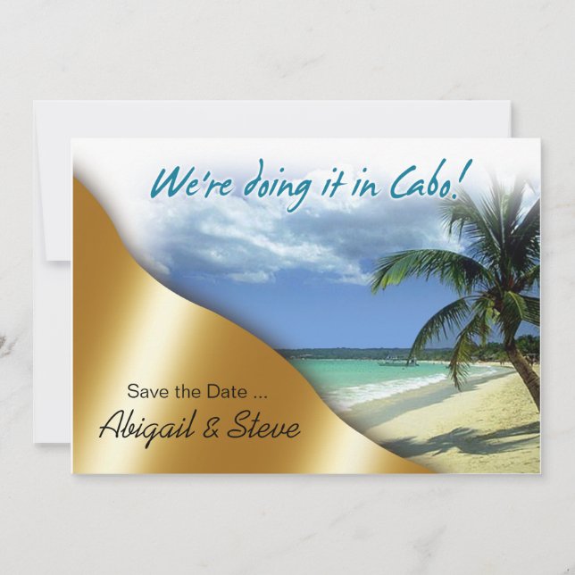 Save The Date On le fait à Cabo ! Sauvegarder la date (Devant)