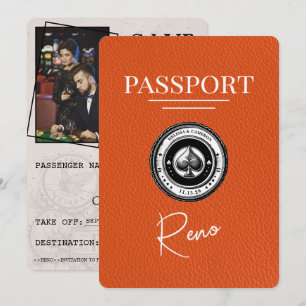 Save The Date Orange Reno Passeport Enregistrer La Date