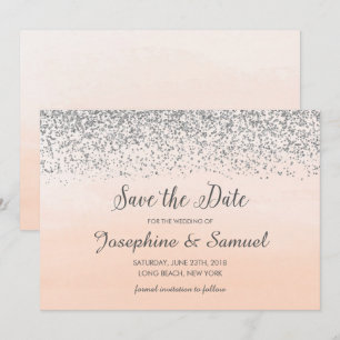 Save the Date Orangefarbene Farbe Einladung