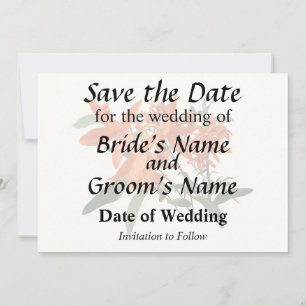 Save The Date Orchidée Epidendrum Orange