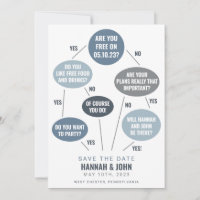 Organigramme drôle bleu de mariage Enregistrez la 