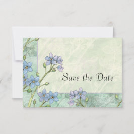 Save The Date Oubliez-moi-pas mariage floral Enregistrer la date
