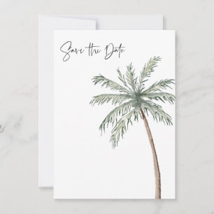 Save The Date Palm Tree photo Mariage de plage tropical