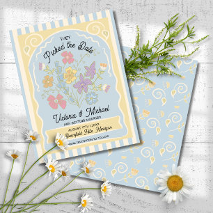 Save The Date Paquet de graines de fleurs tiré à la main Enregis