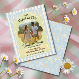 Save The Date Paquet de graines de fleurs tiré à la main Enregis