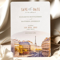 Save the Date Paris - Frankreich Zielort