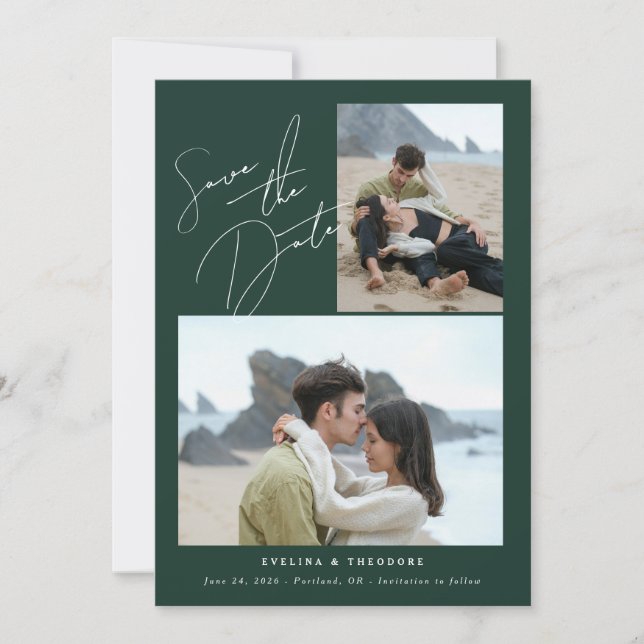 Save The Date Parker 2 photo mariage Enregistrer la date (Devant)