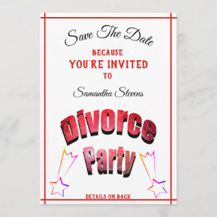 Save The Date Partie de divorce tout nom tous date et