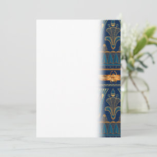 Save The Date Parties scintillant d'or des hiéroglyphes égyptien