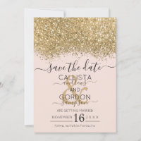 Parties scintillant moderne de luxe rose or Mariag