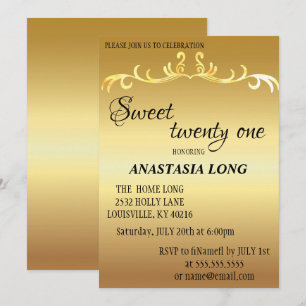 Save The Date Parties scintillant Or Moderne Et Élégante Enregis
