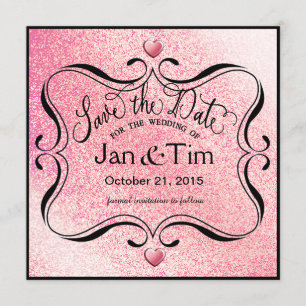 Save The Date Parties scintillant tendance Shimmer Enregistrer l