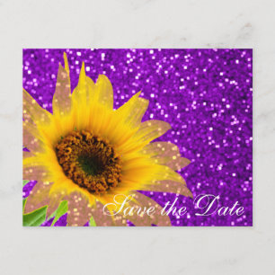 Save The Date Parties scintillantes florales de mariage de