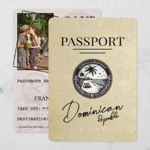 Save The Date Passeport Champagne République Dominicaine