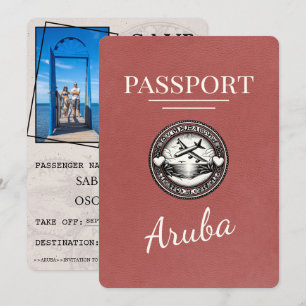 Save The Date Passeport De Bourgogne Lumière Aruba Enregistrer L