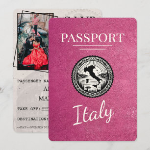 Save The Date Passeport de Magenta Italie