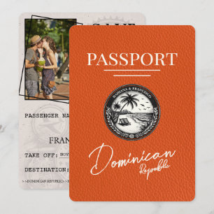 Save The Date Passeport D'Orange République Dominicaine Enregist