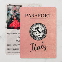 Passeport rose Gold Italie