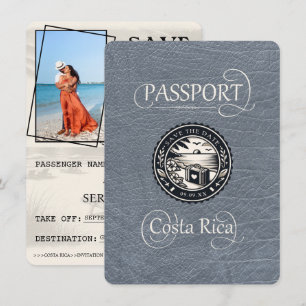 Save The Date Passeport Silver Costa Rica