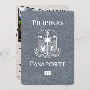 Save The Date Passeport Silver Philippines Enregistrer La Date