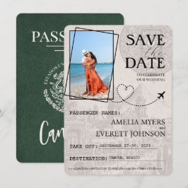 Save The Date Passeport Vert Cancun Enregistrer La Date