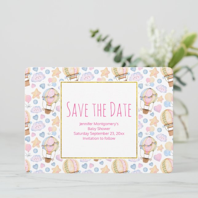 Save The Date Patters de Whimsical Watercolor (Debout devant)