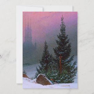 Save The Date Paysage d'hiver Caspar David Friedrich