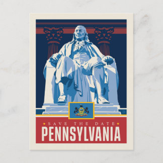 Save The Date | Pennsylvania Einladungspostkarte