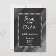 Perles noires et blanches rétro avec photo