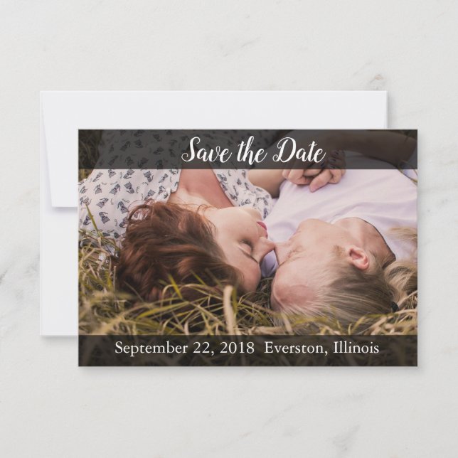 Save the Date Personalisierte Fotokarte (Vorderseite)