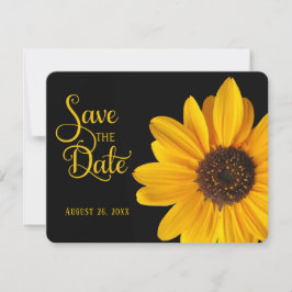 Save the Date, personalisierte Sonnenblume Einladung