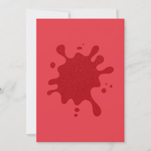 Save The Date Personnalisé Tomate Rouge Splash Plat Enregistrer 