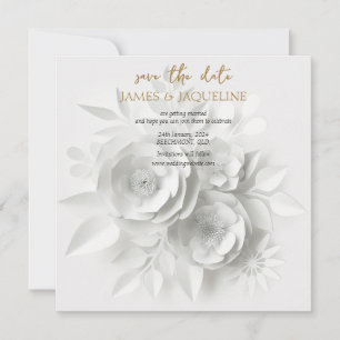 Save The Date Personnaliser mariage à sauver la date Lotus or