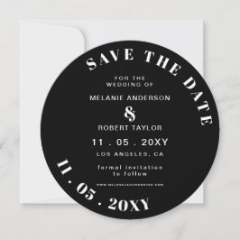 Save The Date Photo Black and White Mod Enregistrer la date Enre