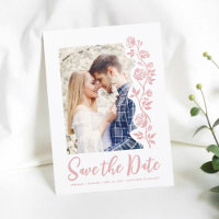 Photo Blush Main tirée Roses Romantique Simple