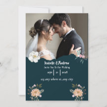 Photo classique moderne de mariage élégant