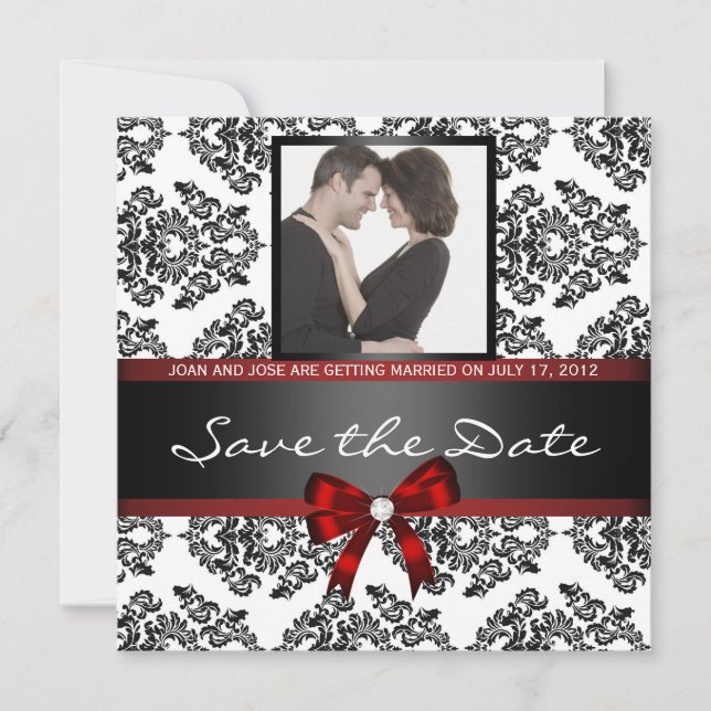 Save The Date Photo damas pour annoncer la date (Devant)