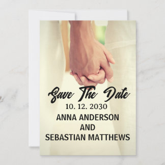 Save The Date Photo de conception de la superposition de script