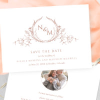 Photo de Elegant Peach Monogram Wedding