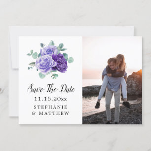 Save The Date Photo de mariage botanique Eucalyptus à floraison 