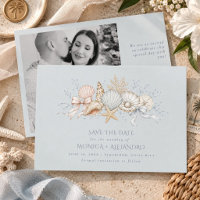 Photo de mariage côtier aux coquillages et cloches