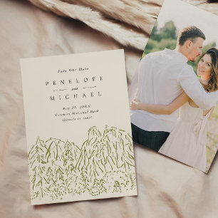 Save The Date Photo de mariage de destination au parc national d