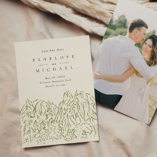 Save The Date Photo de mariage de destination au parc national d