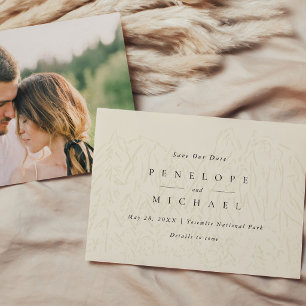 Save The Date Photo de mariage de destination au Parc national d