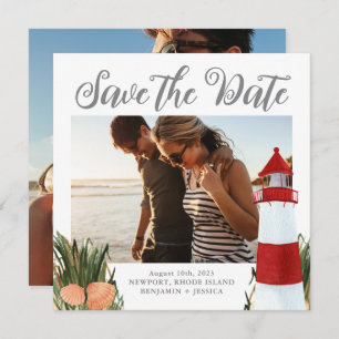 Save The Date Photo de mariage de destination côtière