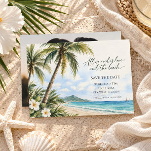 Save The Date Photo de mariage de plage de destination Enregistr