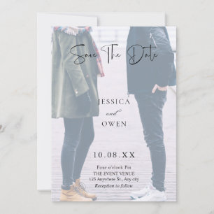 Save The Date Photo de mariage esthétique