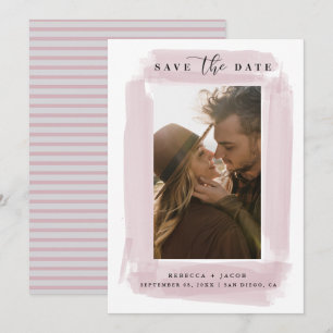 Save The Date Photo de mariage moderne pour annoncer la date de
