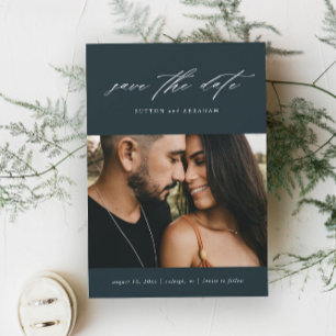 Save The Date Photo de script minimal