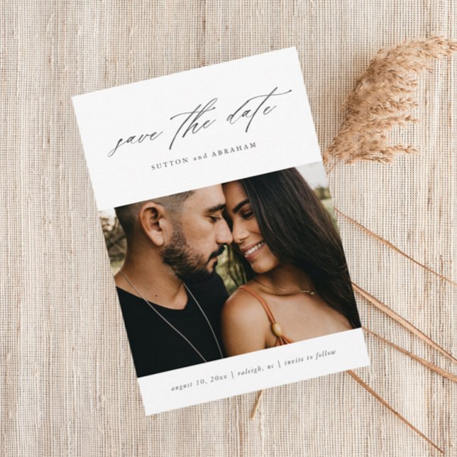 Save The Date Photo de script minimal (Créateur téléchargé)